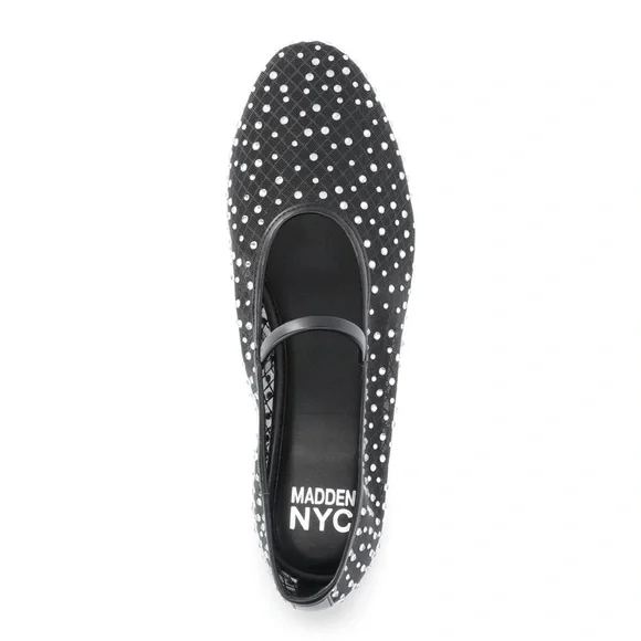 NWT Ballet Flat Mary-Jane Black Mesh Sz 10 - Picture 3 of 16